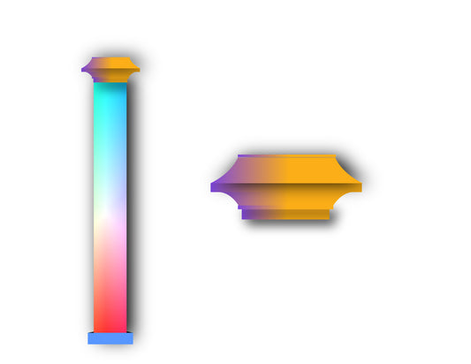 75" Height x 3" x 3" Width- (Post) Barbecue & Private Panel- Includes Post Caps (Traditional, English Ball, Solar Light)