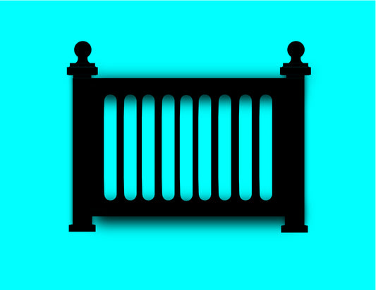 42" Height x 48" Width Aluminum Railing & Cut Out Laser Panel With Rail Pattern