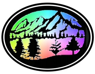 20" Height x 30" Width - Ornamental Cut Out Laser Picture Panel Or Insert On Request (Mountain Scene)