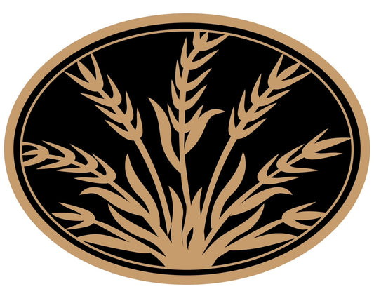 20" Height x 30" Width - Ornamental Cut Out Laser Picture Panel Or Insert On Request (Wheat Scene)