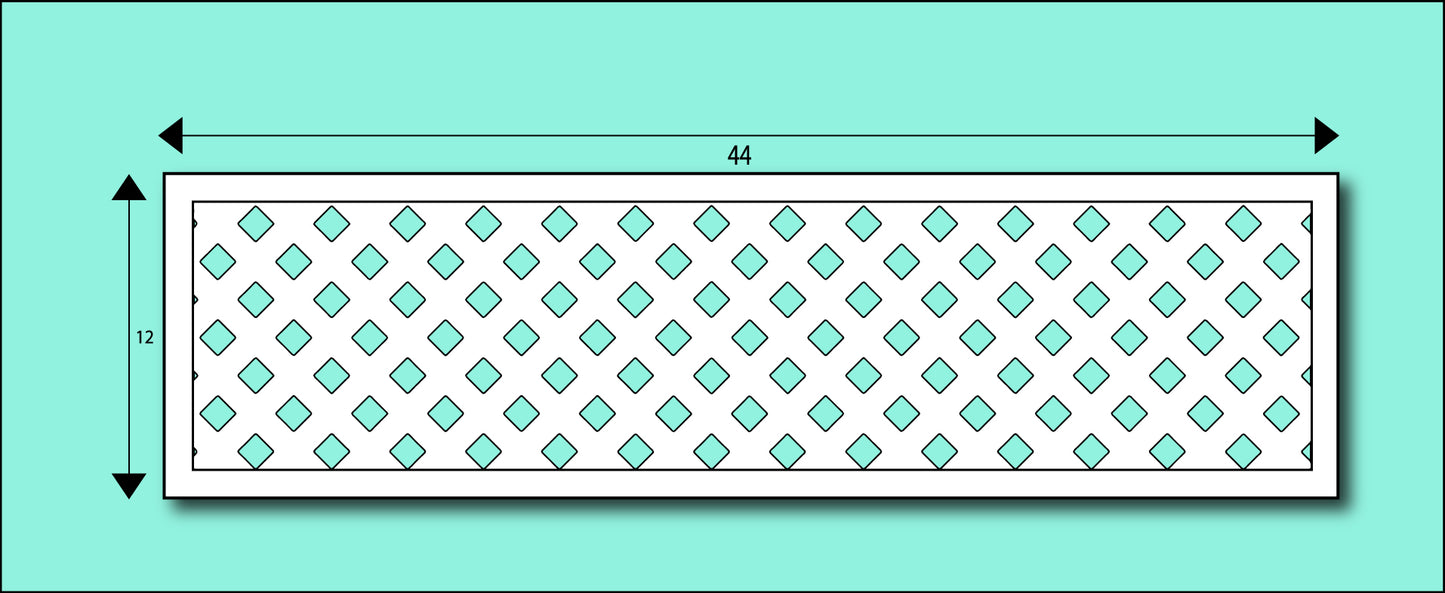 White laser picture panel insert for gate