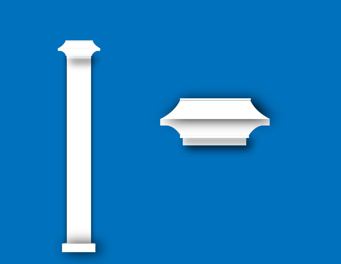 75" Height x 3" x 3" Width- (Post) Barbecue & Private Panel- Includes Post Caps (Traditional, English Ball, Solar Light)