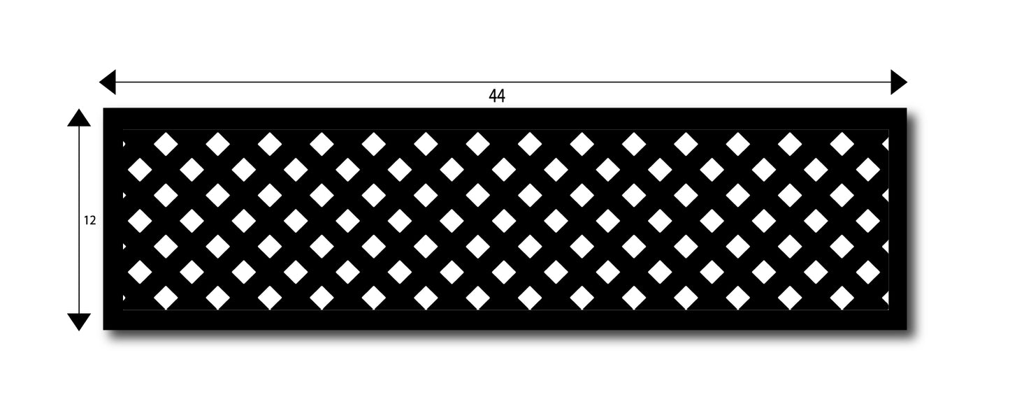 Laser picture panel insert for gate