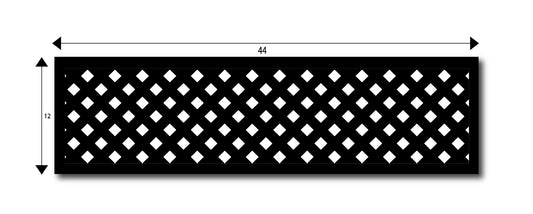 Laser picture panel insert for gate