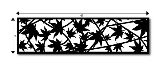 Black Ornamental Cut Out Laser Picture Panel Insert For Gate
