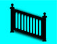 Black Rail Pattern Aluminum Railing & Cut Out Laser Panel