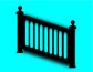 42" Height x 48" Width- (Stair) Aluminum Railing & Cut Out Laser Panel (Rail Pattern)