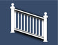 White Rail Pattern Aluminum Railing & Cut Out Laser Panel