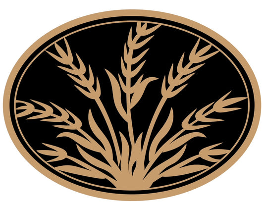 20" Height x 30" Width  - Ornamental Cut Out Laser Picture Panel Or Insert On Request (Wheat Scene)