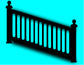 Black Aluminum Railing & Cut Out Laser Panel (Rail Pattern)