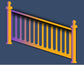 Color Aluminum Railing & Cut Out Laser Panel (Rail Pattern)